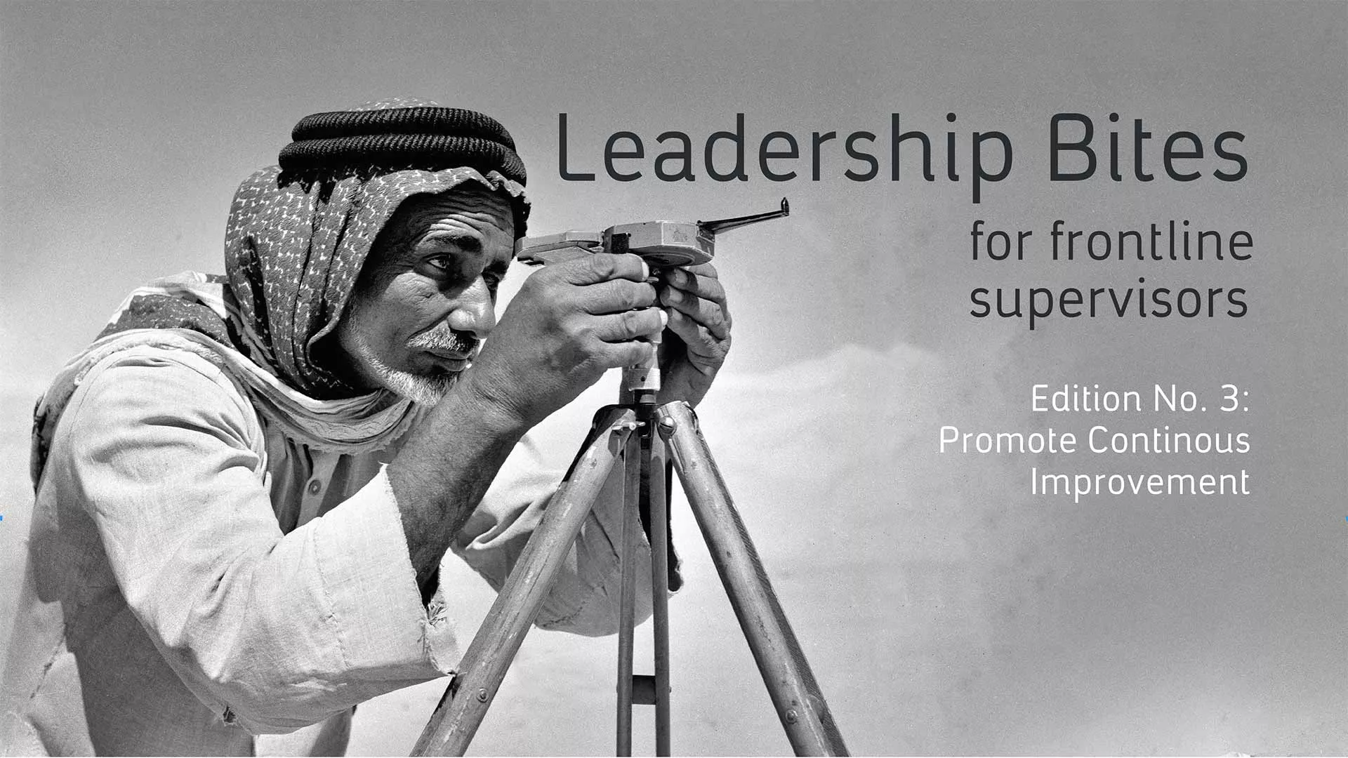 Leadership Bites Issue No. 3: Promote Continuous Improvement