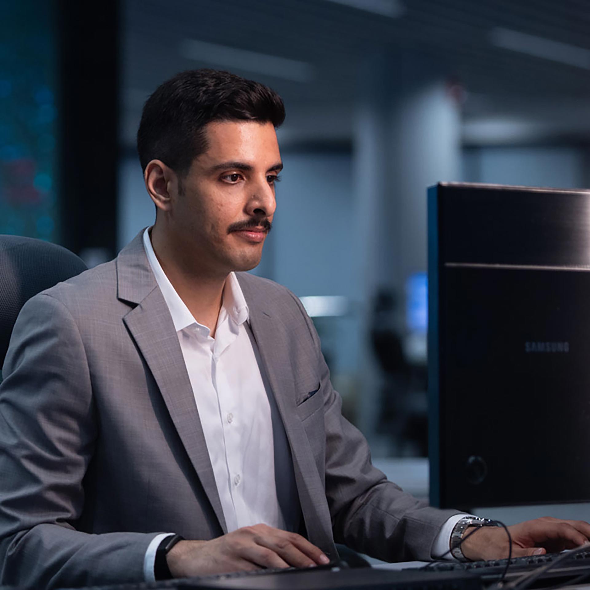 OSPAS Rakan H. Albeladi checks reports