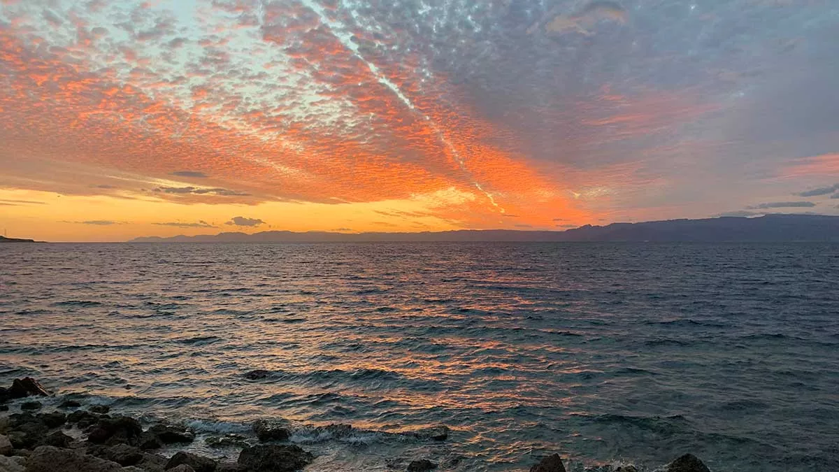 sunset at the Red Sea by Mohammed Ibrahim 