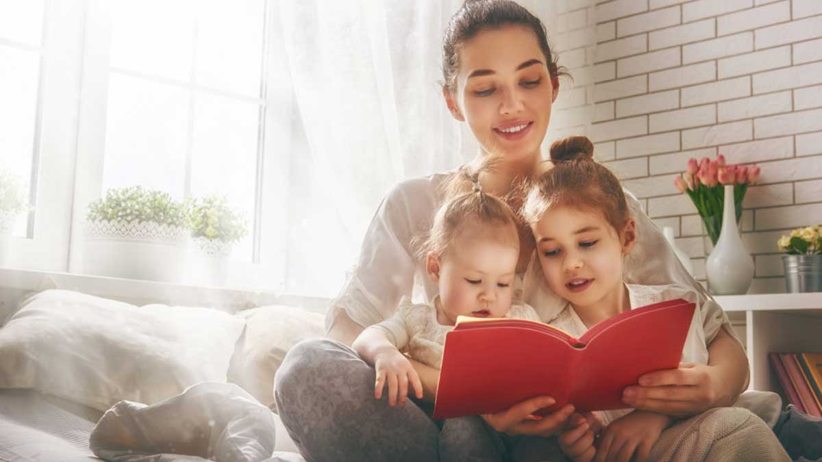 Mom and her kids