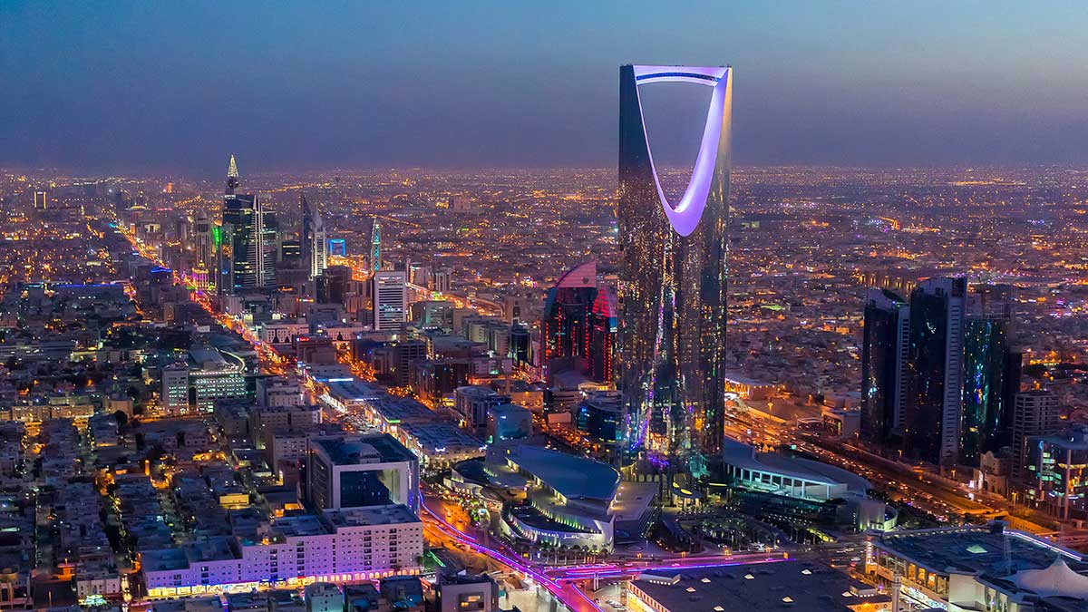 Riyadh at sunset