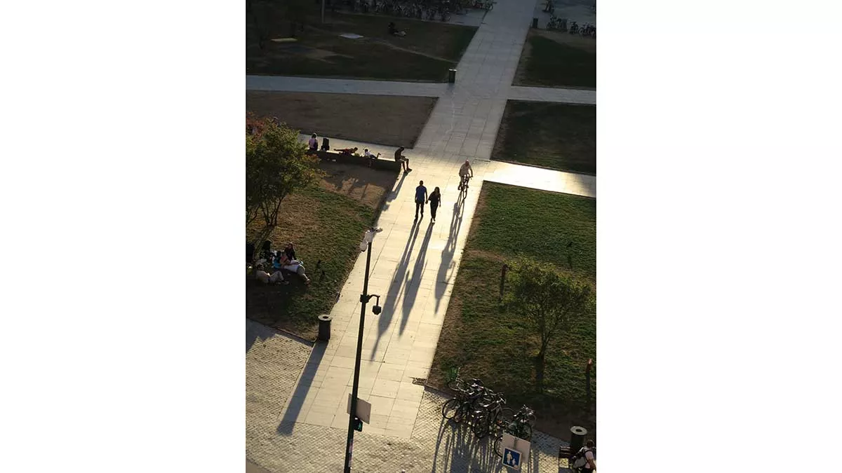 Photo and poem Racing the shadow
