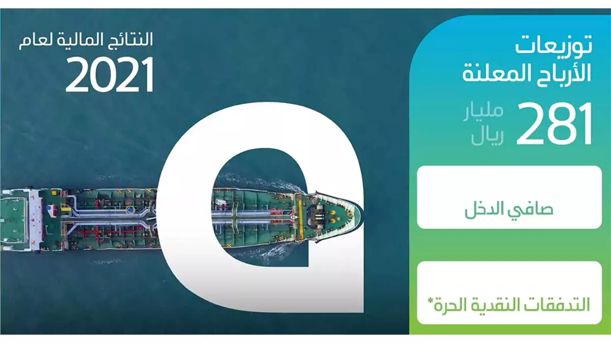 أرامكو السعودية تعلن النتائج المالية لعام 2021م