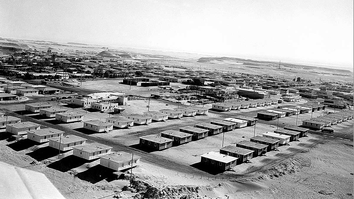 صورة جوية للمنازل الجديدة بالظهران 1949م