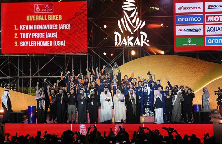 أرامكو السعودية تستضيف ختام رالي داكار في محطة السباق النهائية في مركز (إثراء)