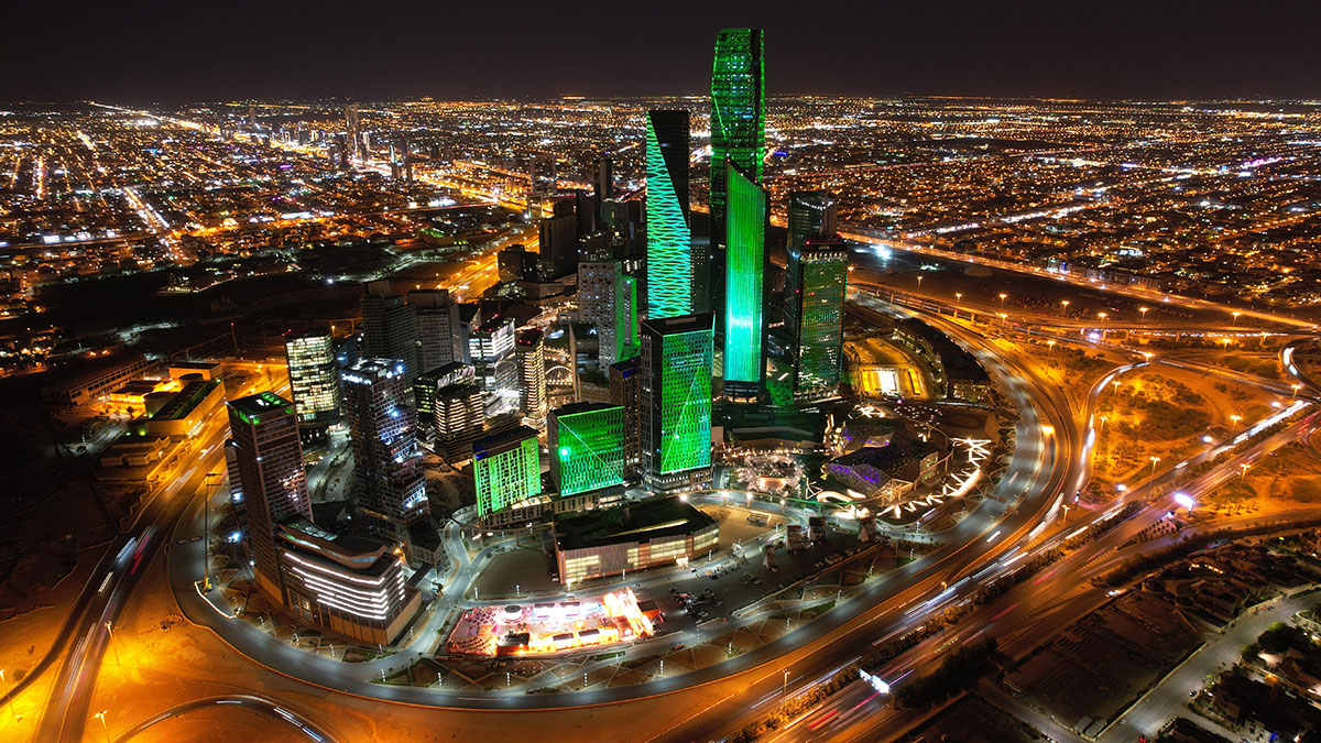 riyadh at night kafd