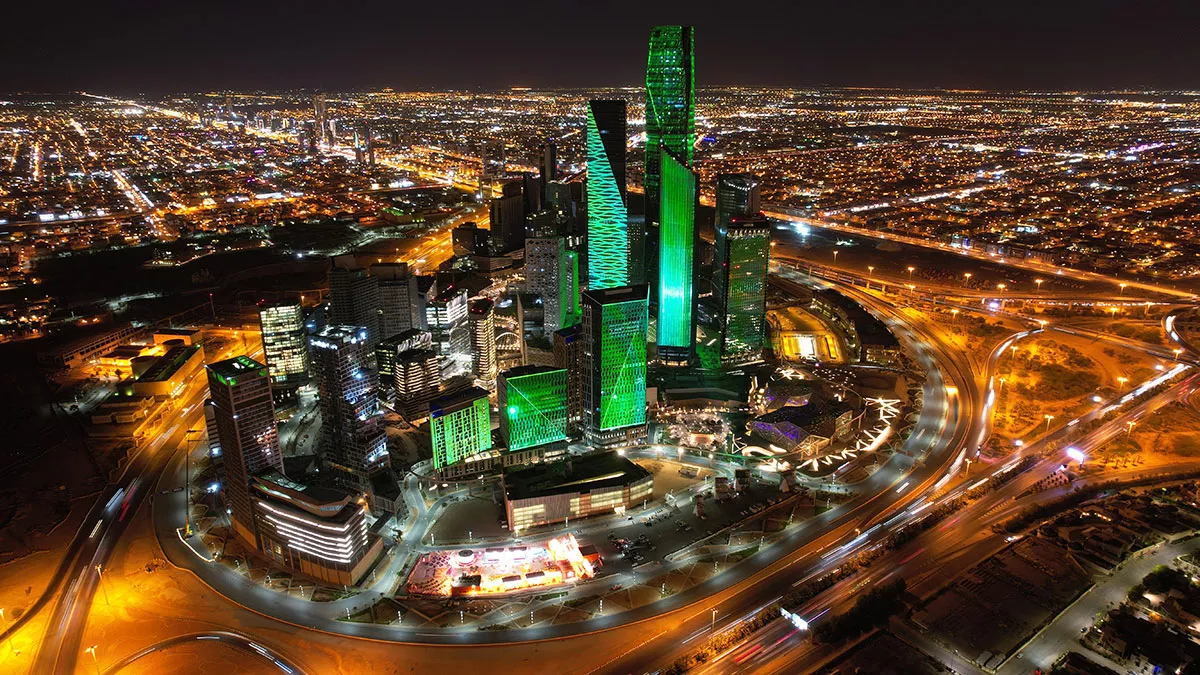 riyadh at night kafd