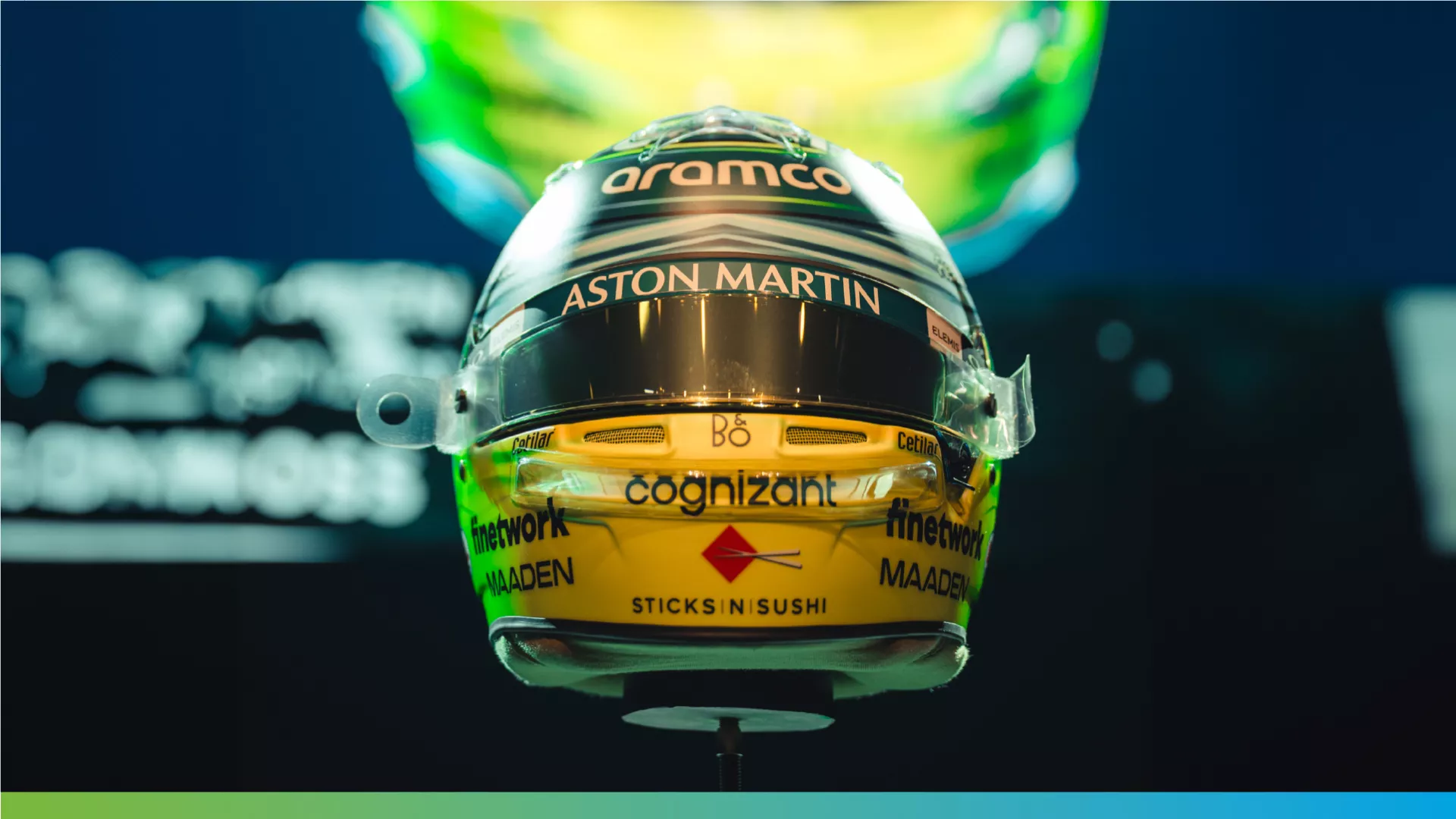 The winning helmet designed by Sara Turkistani