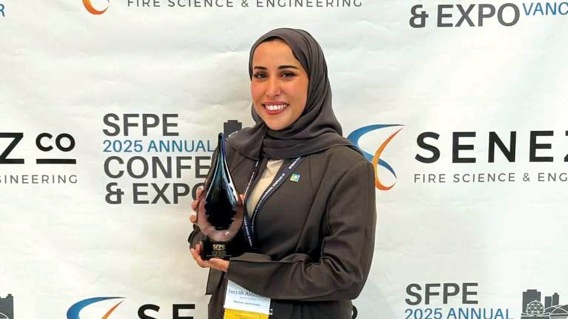 مهندسة وقاية من الحريق ضمن أفضل خمسة قادة صاعدين عالميًا تحت سن الخامسة والثلاثين عامًا