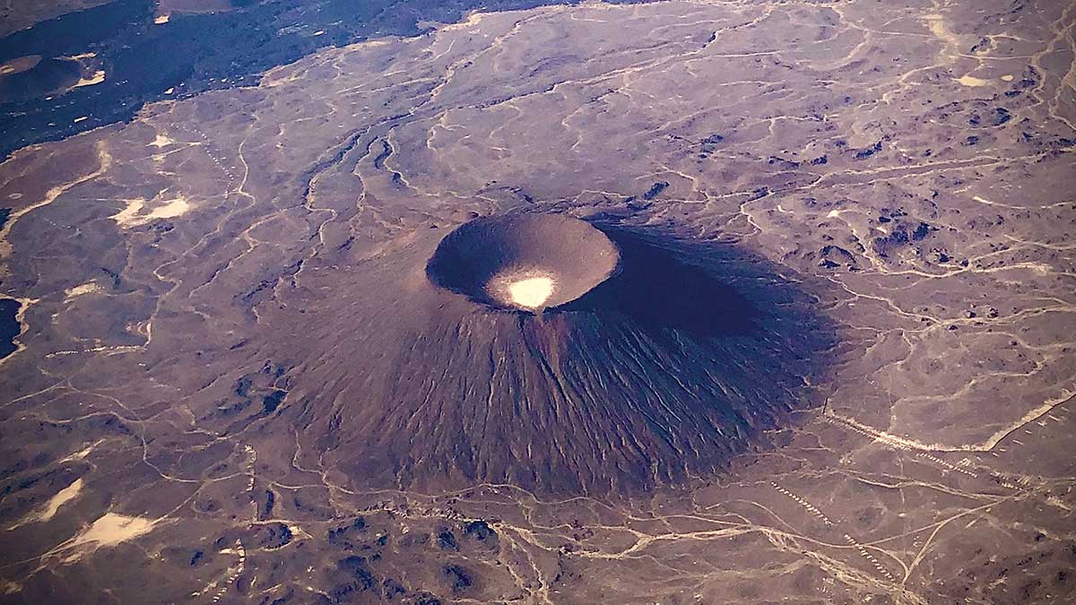 Volcano from the sky