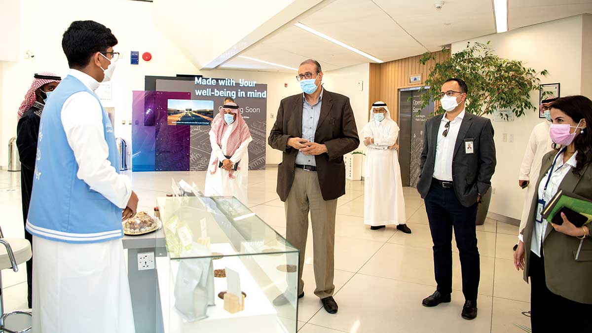 Aramco citizenship products for sale in pop-up shops