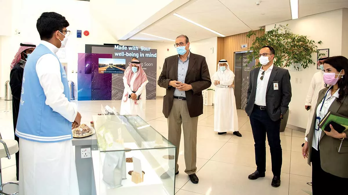 Aramco citizenship products for sale in pop-up shops