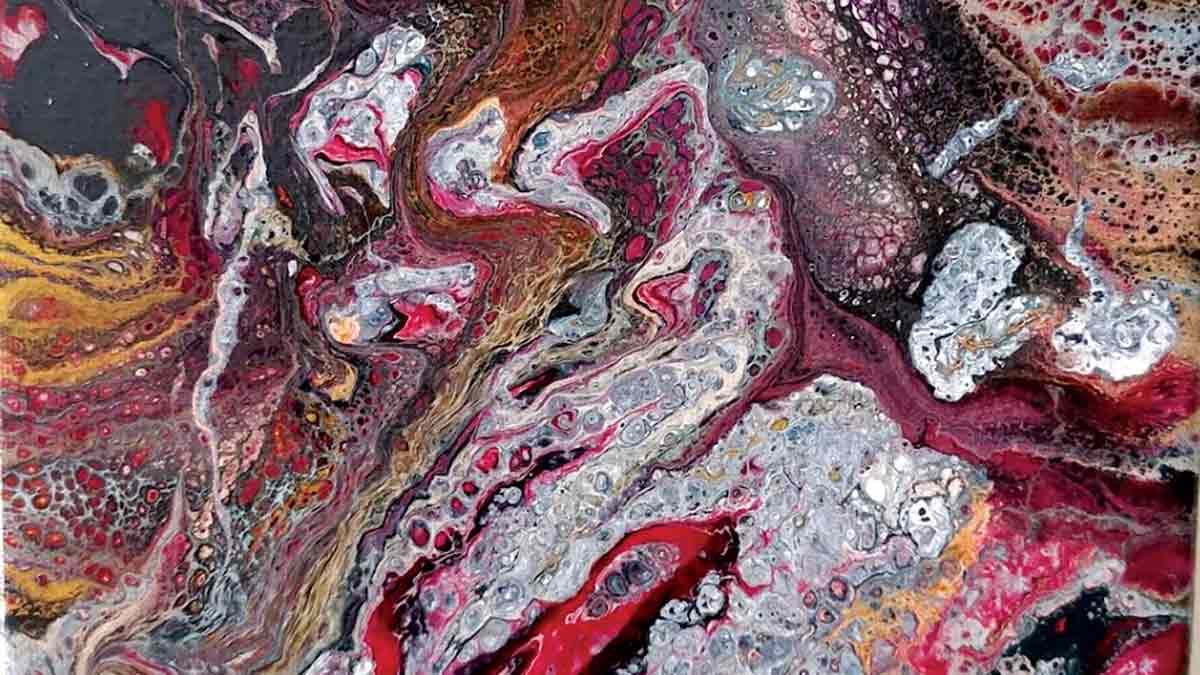 evonne Reynolds dhahran arts exhibit volcano pandemic