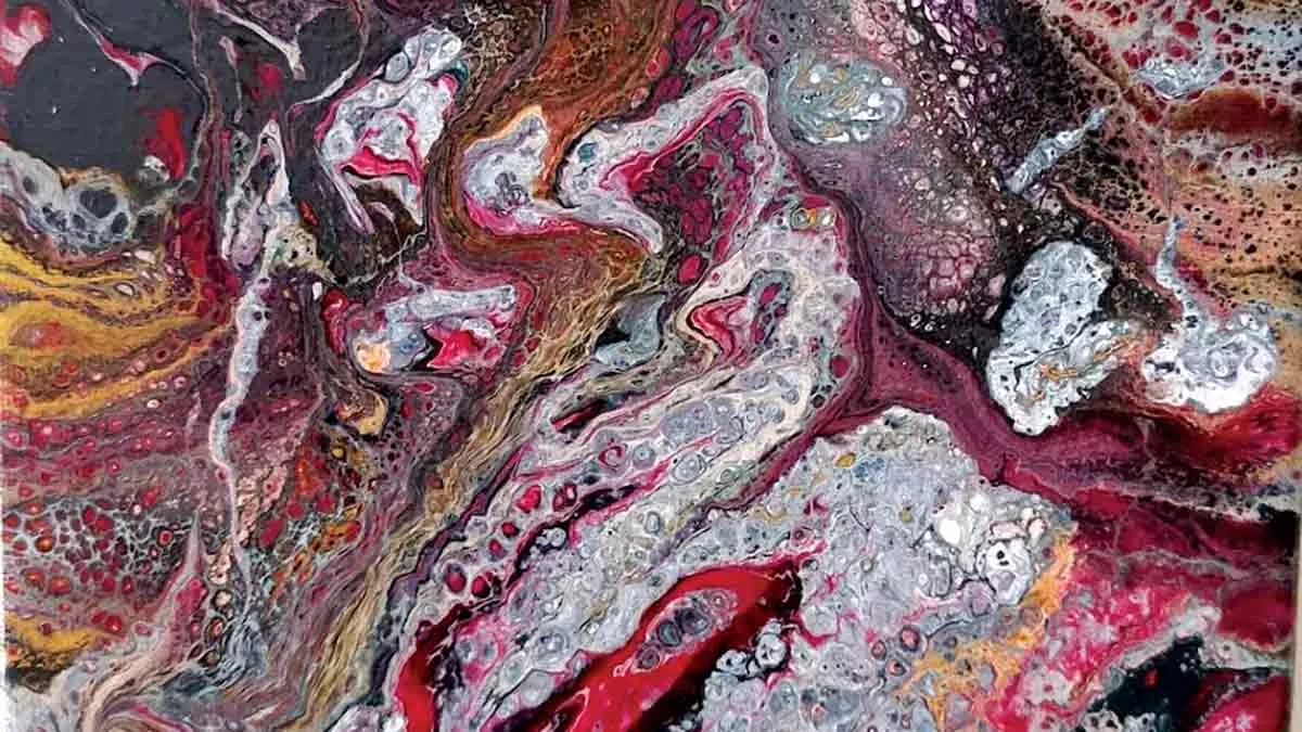 evonne Reynolds dhahran arts exhibit volcano pandemic