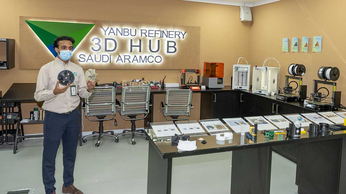 Aramco Yanbu Executive Management Safety Review 3-D Hub technology