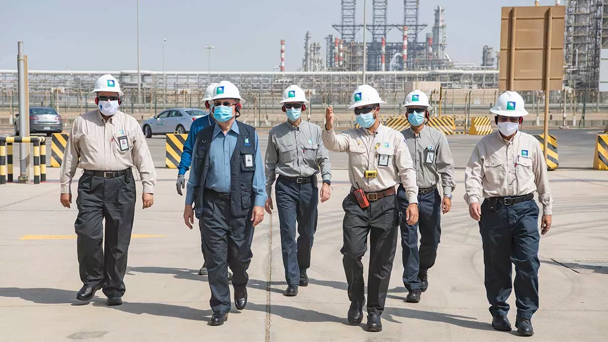 Aramco Executive Management Safety Review Amin Nasser tour Yanbu