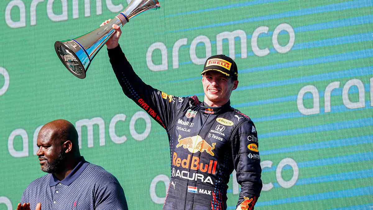 F1 Aramco US Grand Prix champ Max Verstappen