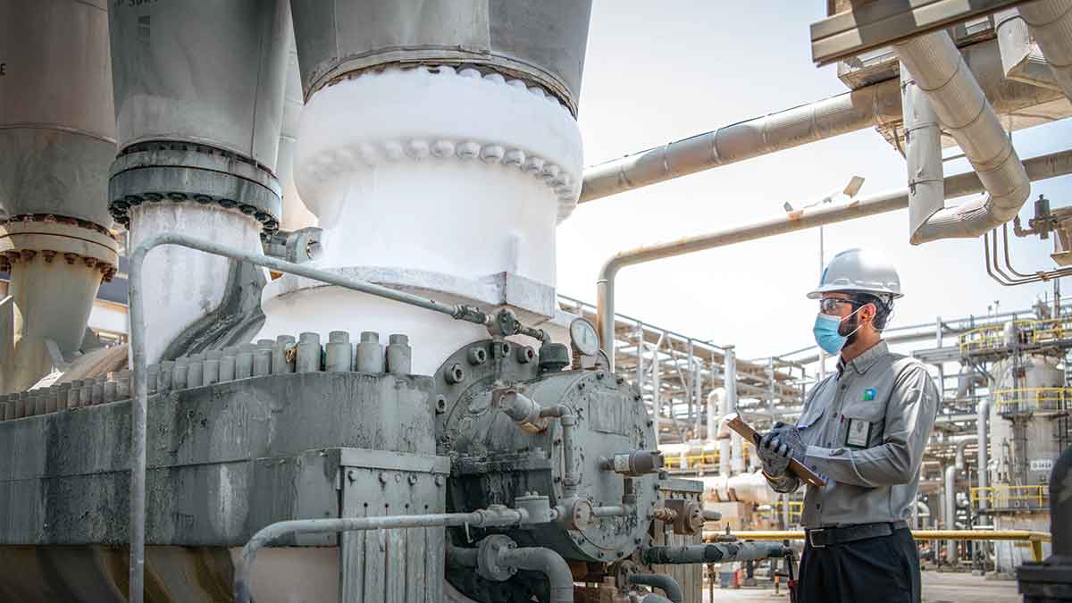 Aramco hydrocarbon journey frozen gas pipes GAS