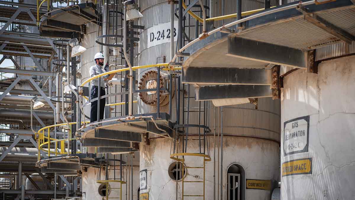 Aramco hydrocarbon journey frozen gas pipes GAS
