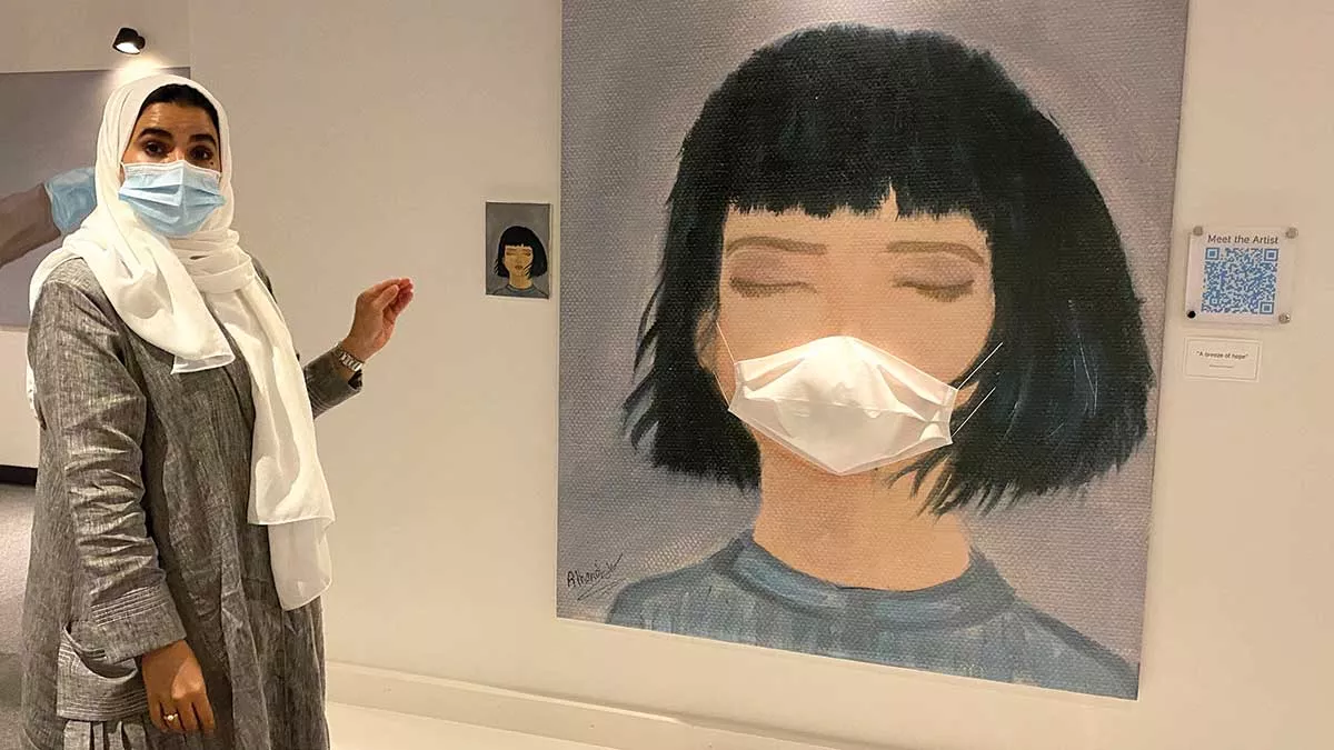 COVID-19 artwork -Dhahran ITC Norah Albahussain