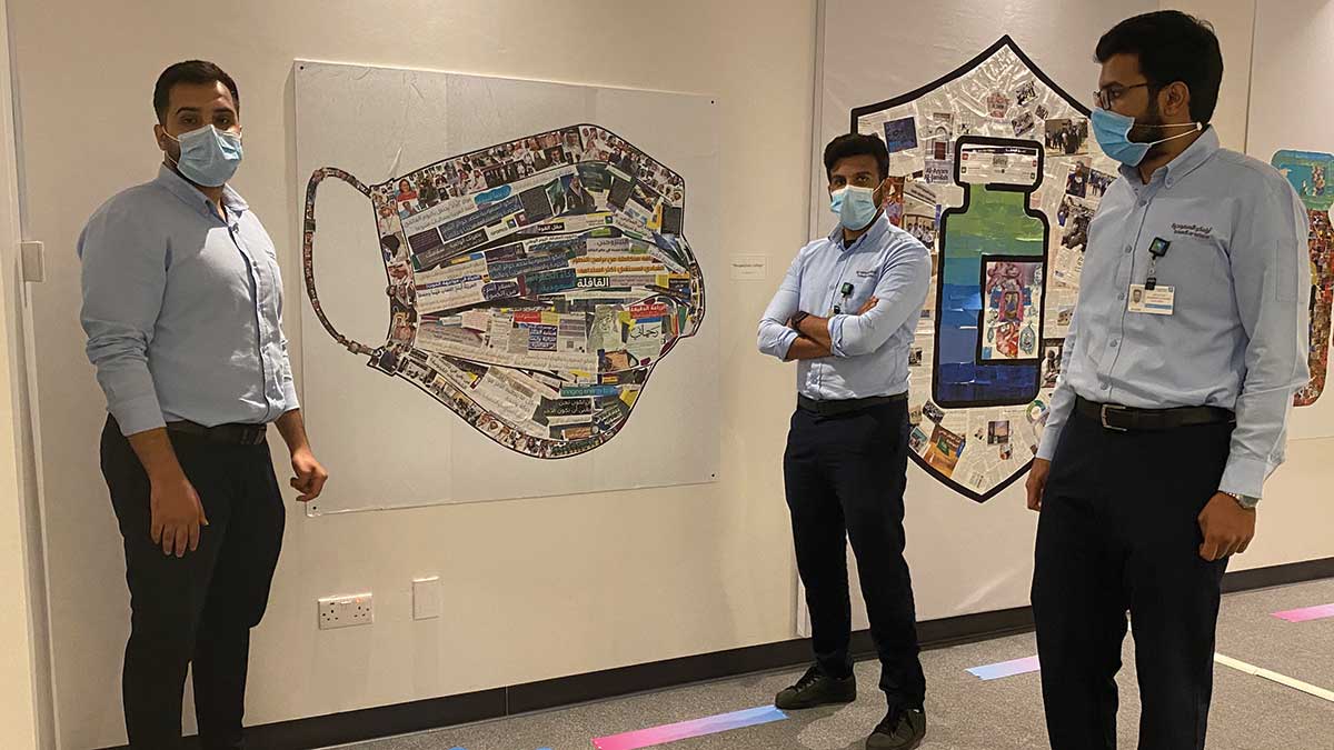 COVID=19 artwork Dhahran ITC Algahtani Al Qusir Al-Hubishi