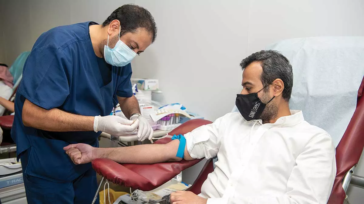 Aramco blood drive by Human Resources and Corporate Services