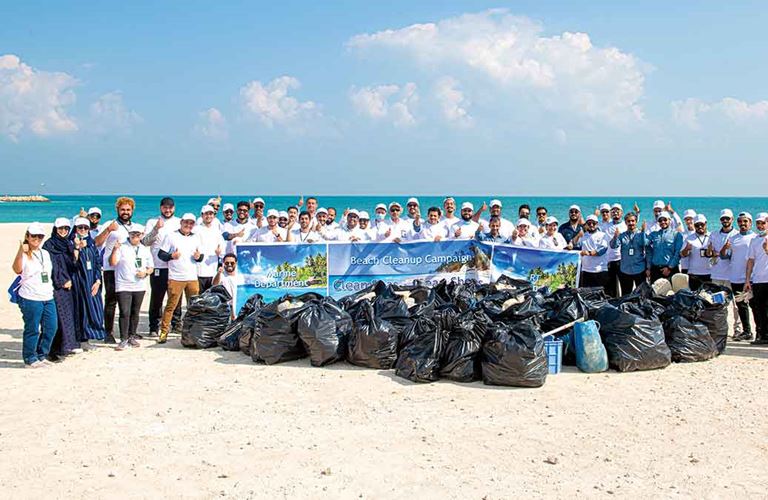 Helping hands help cleanup Ras Tanura beach under theme 'Clean Seas and Clean Shores'