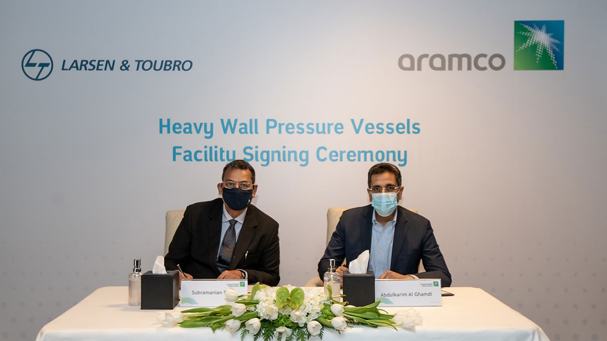 Aramco and Larsen & Toubro to collaborate to build region’s first Heavy Wall Pressure Vessels facility