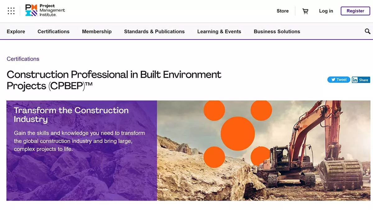 Construction Project Certification Program CPBEP