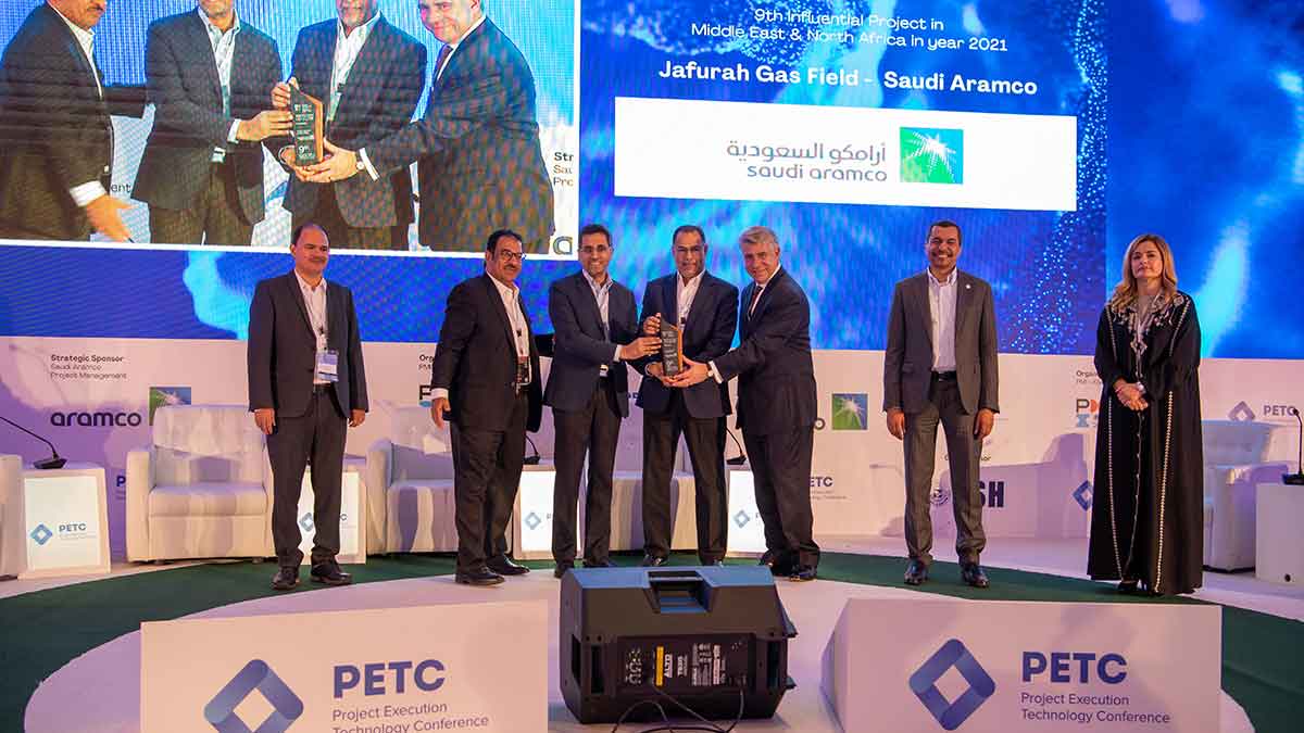Project Execution Technology Conference Aramco award Jafurah