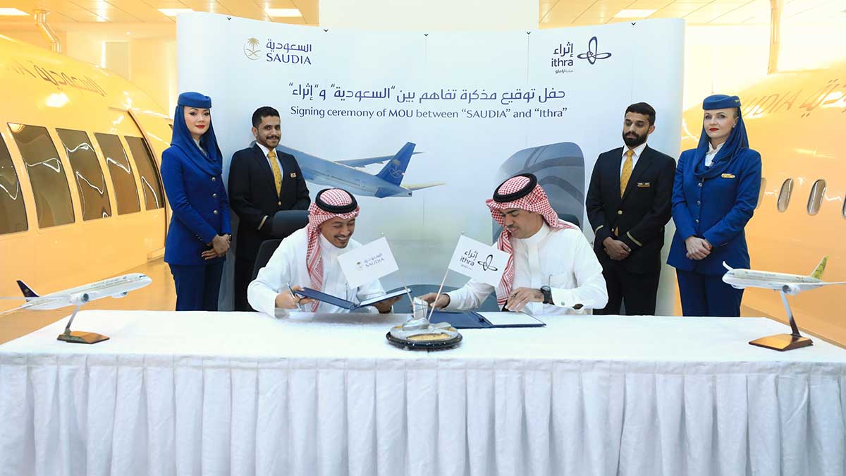 Aramco's Ithra and SAUDIA sign agreement to collaborate