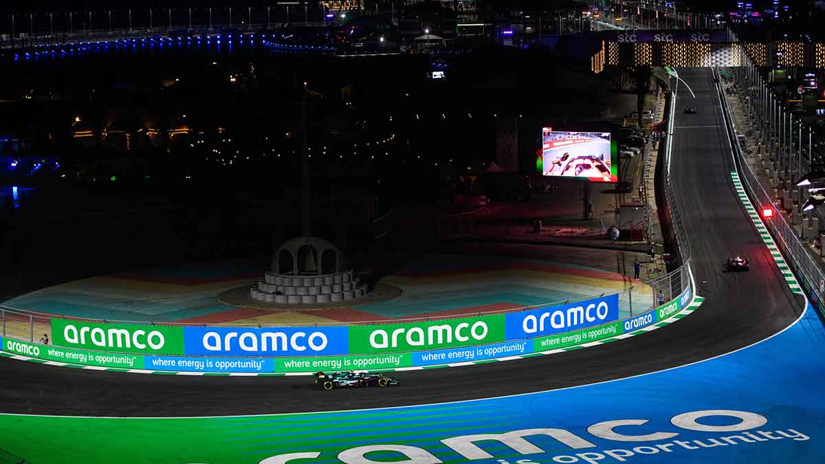 Aramco Astin Martin partnership Jiddah course Saudi Arabia Grand Prix