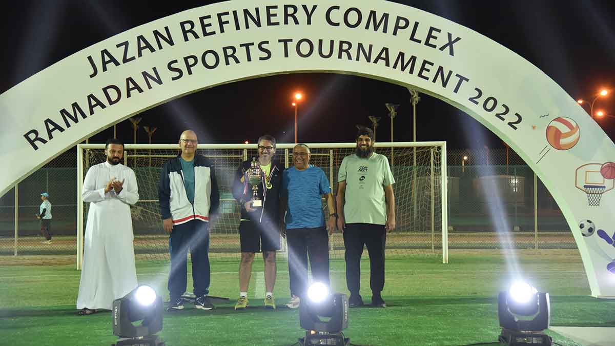 Aramco Jazan Refinery Complex sports championships tennis work-life balance