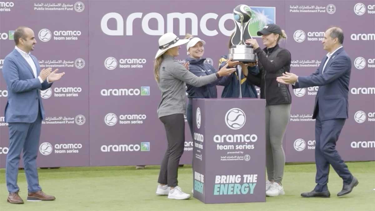 VIDEO Aramco Team Series Golf in London Aramco Life
