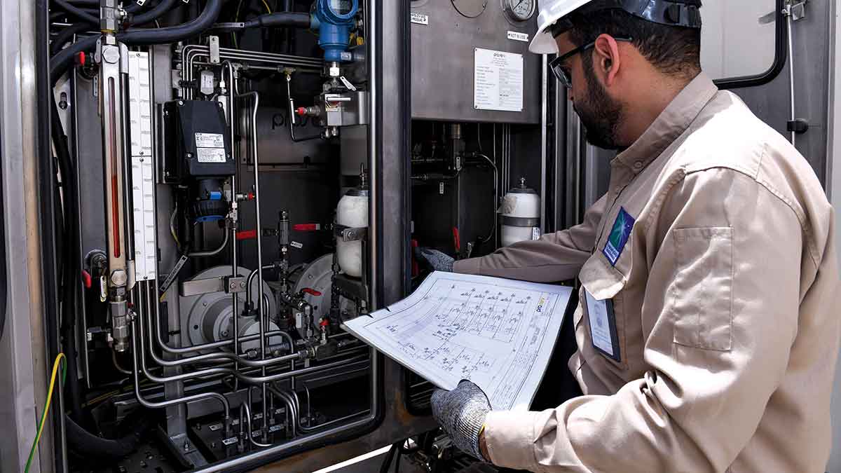 Aramco Maintenance technician Wael A. Alharbi