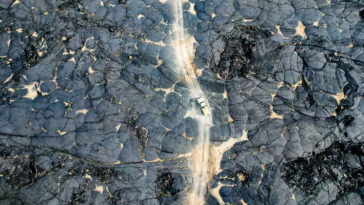 Harrat Khaybar volcanic fields Aramcon travel
