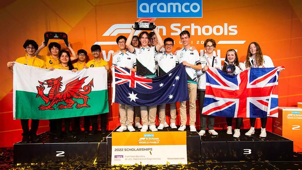 Aramco F1 in Schools winning teams
