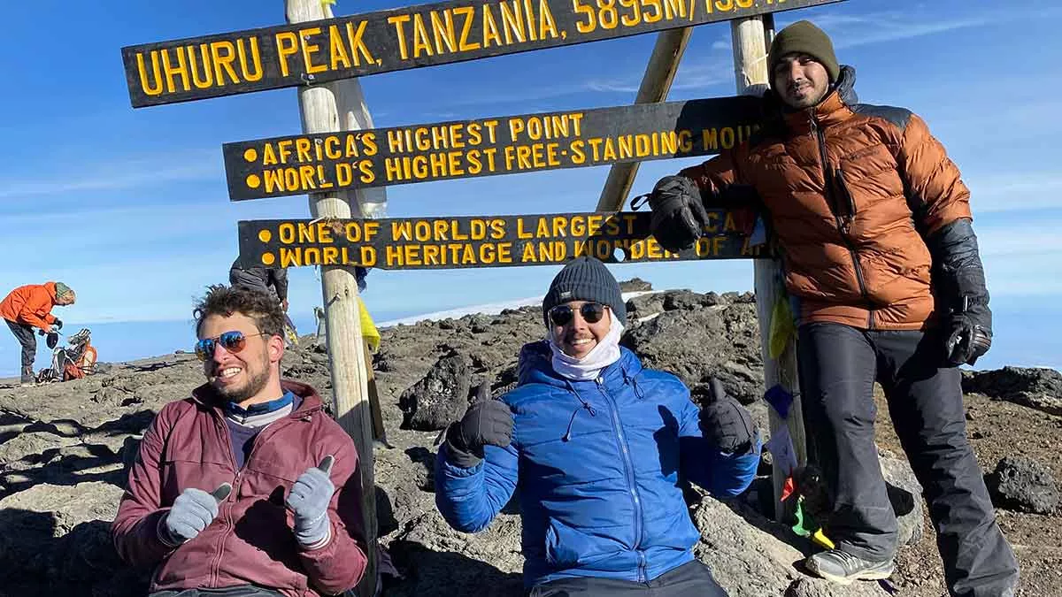Aramco employees climb Mount Kililmanjaro