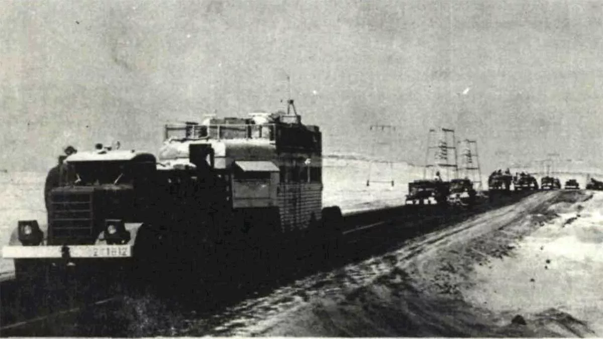 August 27 1952 exploration caravan leaves Dhahran toward Shaybah