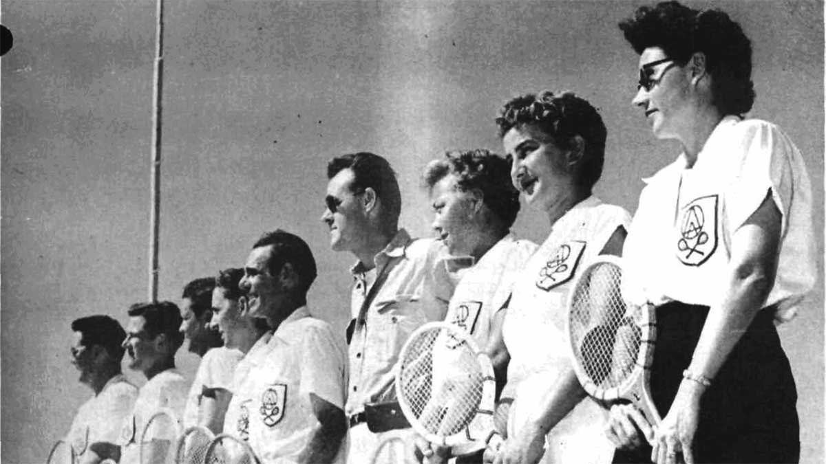 1952 traveling Aramco tennis team