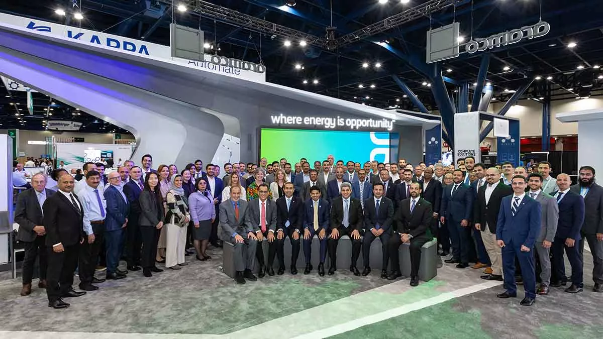 Aramco representatives at the SPE ATCE in Houston