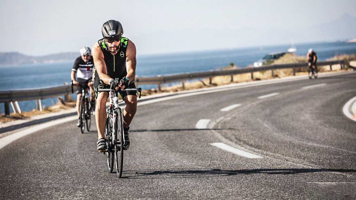 Pablo Guizada bicycle in Greece Triathlon 
