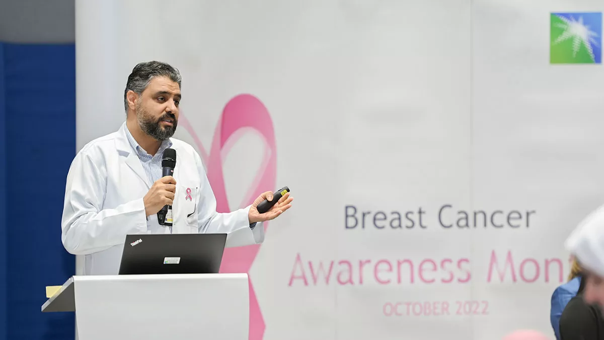 Dr. Abdulrahman Alshehri, a consultant medical oncologist in Johns Hopkins Aramco Healthcare