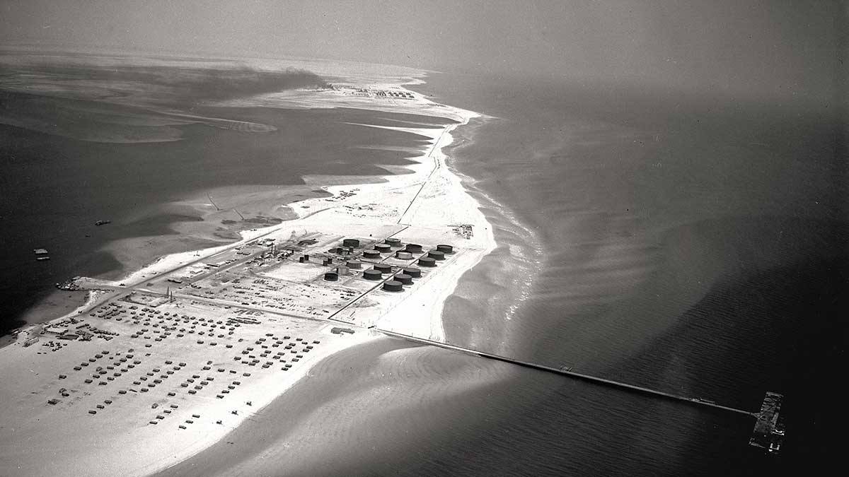 Early Ras Tanura shoreline