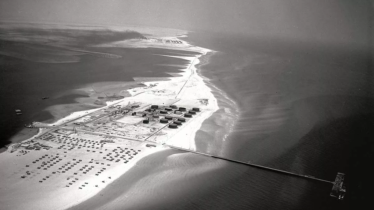 Early Ras Tanura shoreline