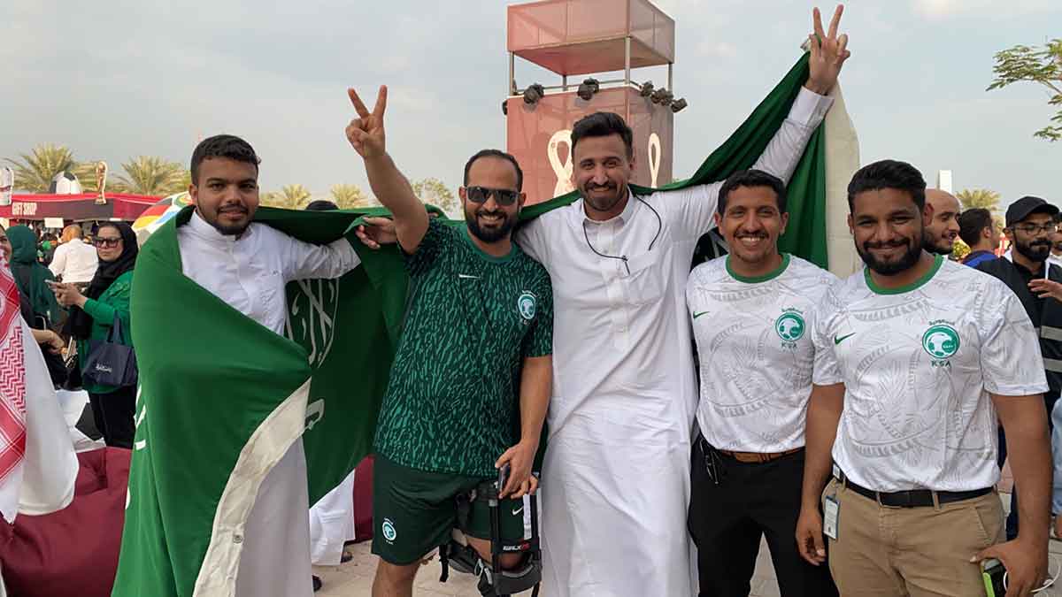 World Cup Fan Zone in Dhahran for Saudi Vs Argentina Nov. 22 2022