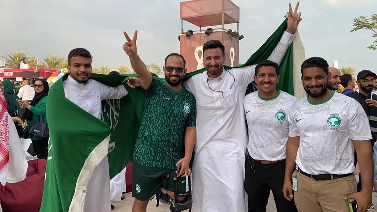 World Cup Fan Zone in Dhahran for Saudi Vs Argentina Nov. 22 2022