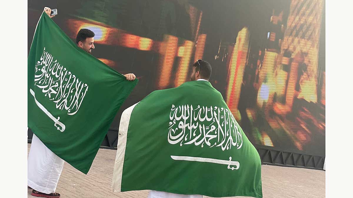 World Cup Fan Zone in Dhahran for Saudi Vs Argentina Nov. 22 2022