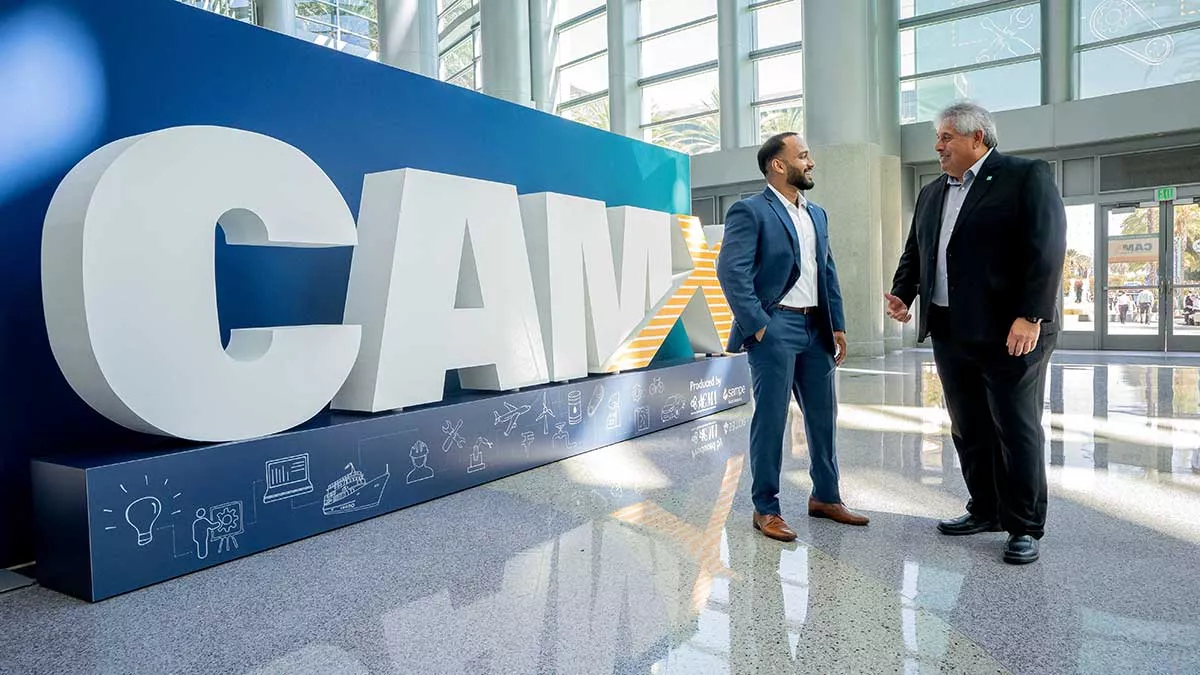 Brian Binoy and Amaro Bustamante Jr. coordinated exhibit booth presentations CAMX
