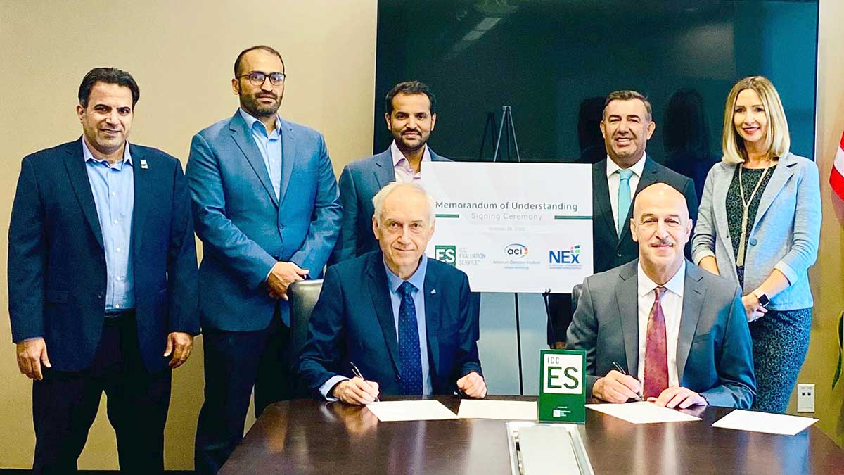 The MoU signing with ICC-ES
